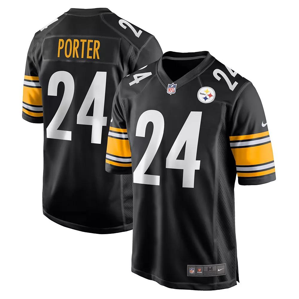 Men's Nike Joey Porter Jr. Black Pittsburgh Steelers 2023 NFL Draft Pick Game Jersey,  Product Image