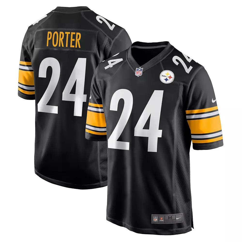 Men's Nike Joey Porter Jr. Black Pittsburgh Steelers 2023 NFL Draft Pick Game Jersey,  Product Image