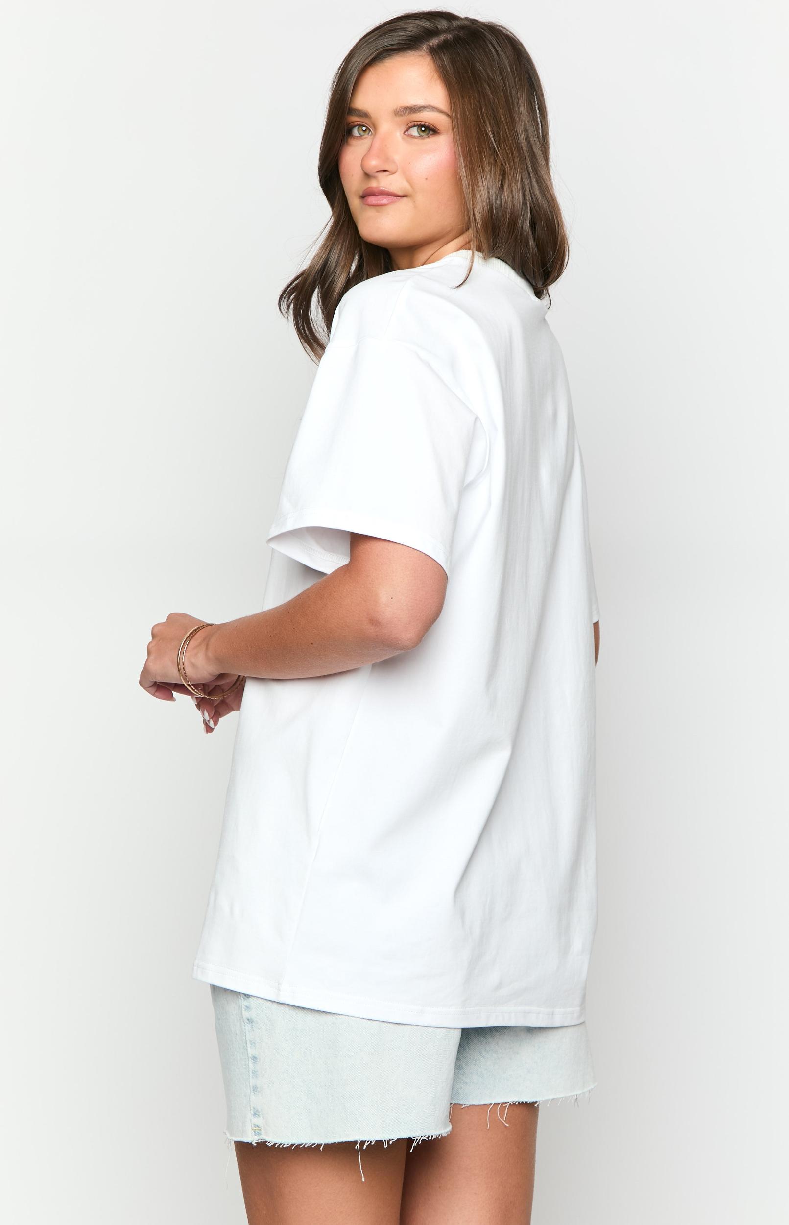 Lucky You White Western Tee Product Image