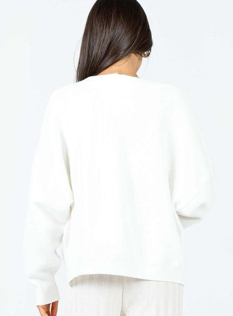 Theo Cardigan White Product Image