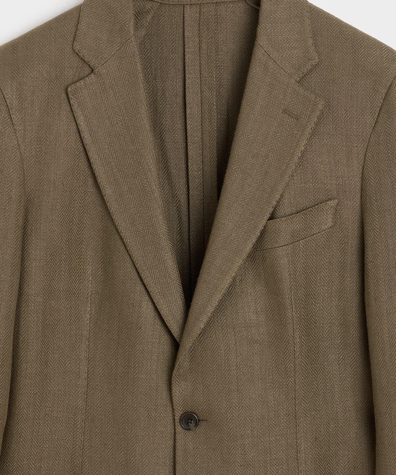 Italian Linen Herringbone Sport Coat Product Image