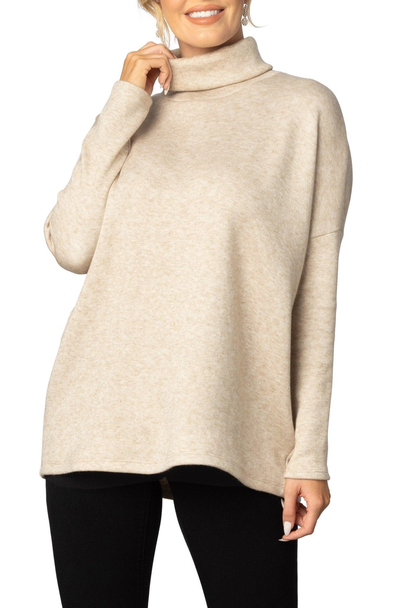Paris Turtleneck Tunic Sweater Product Image