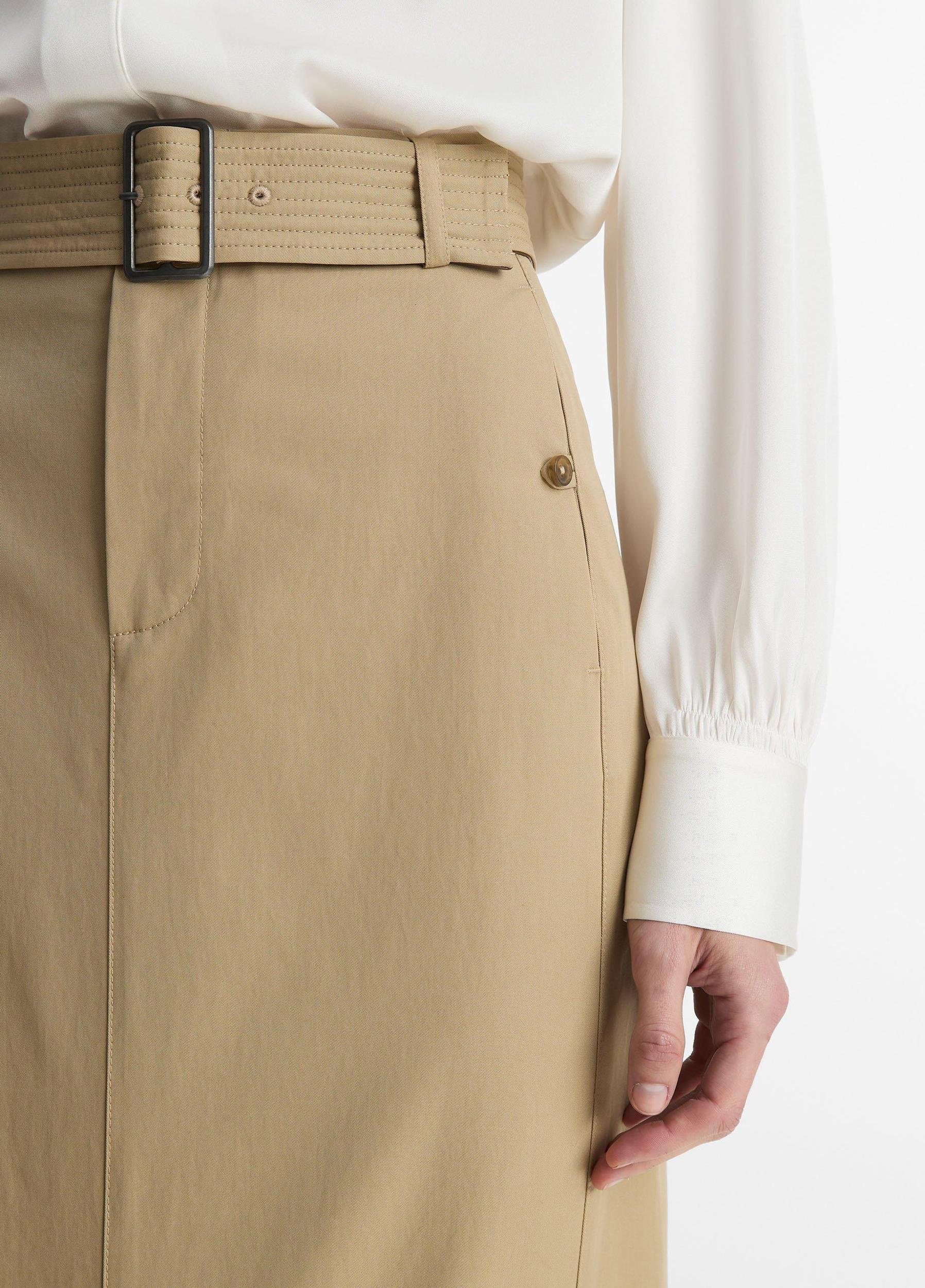 Cotton Trench Pencil Skirt Product Image