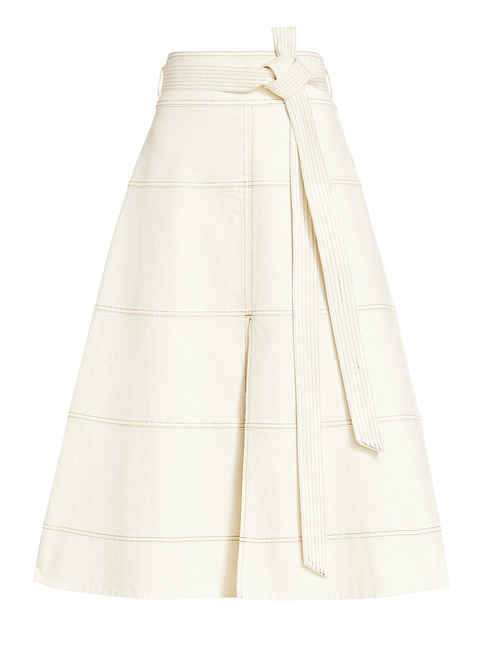 Womens Hudson Belted Midi Skirt Product Image