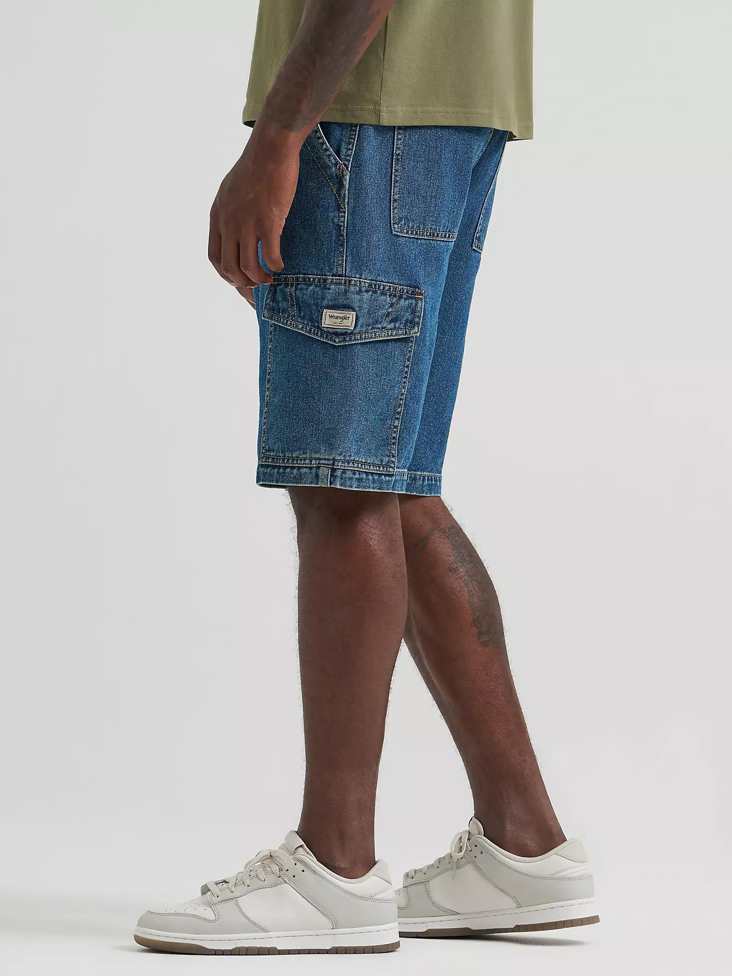 Men's Relaxed Denim Cargo Short in Vintage Tint Product Image