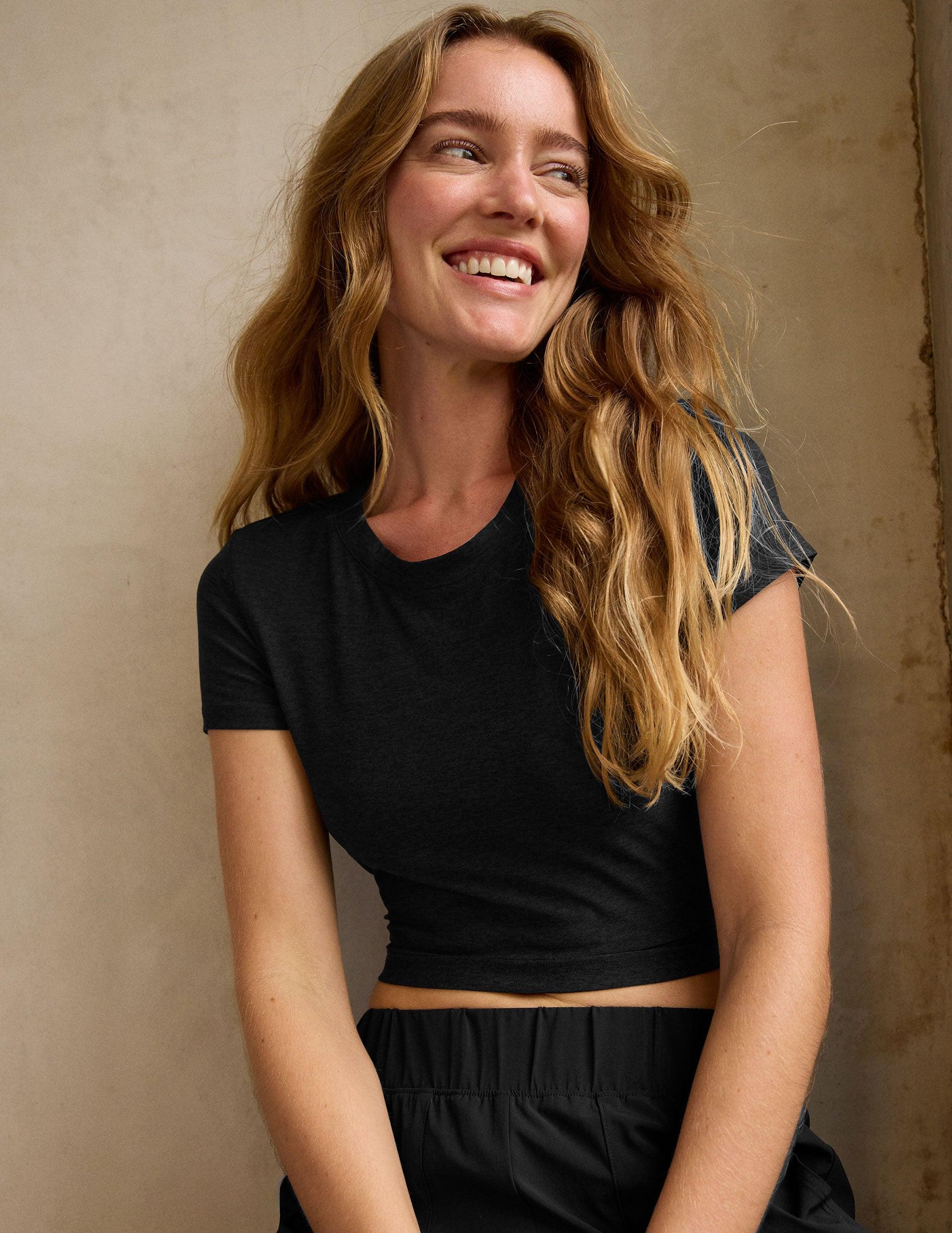 Featherweight Cropped Tee Product Image