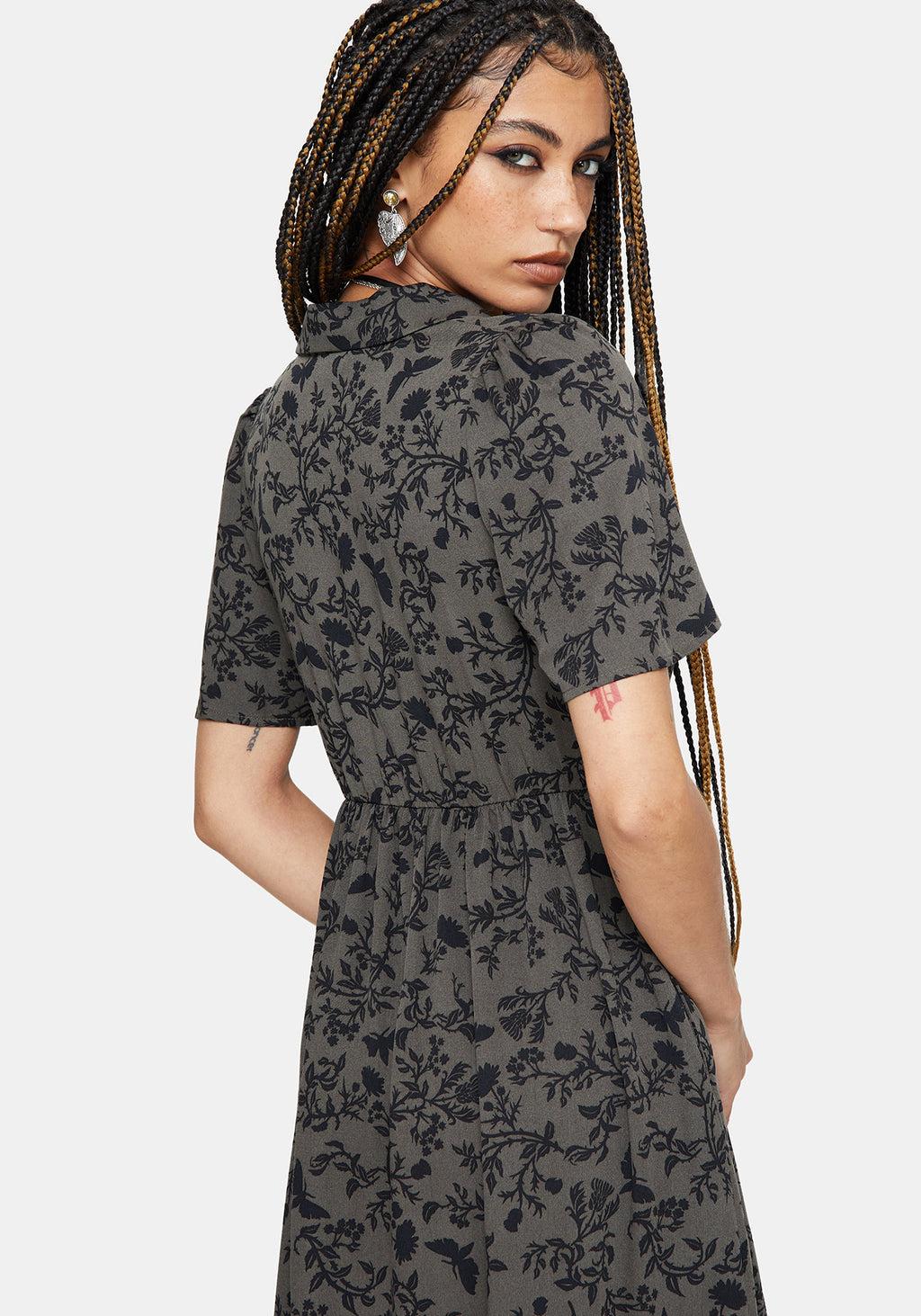 Morgana Midi Shirt Dress - Green Product Image