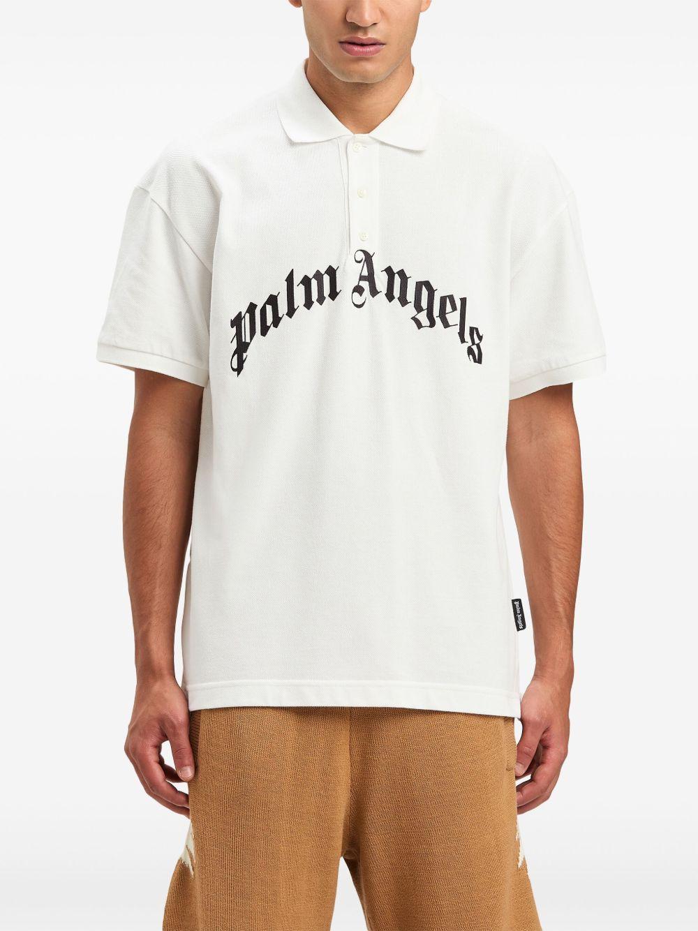 logo-embroidered polo t-shirt  Product Image