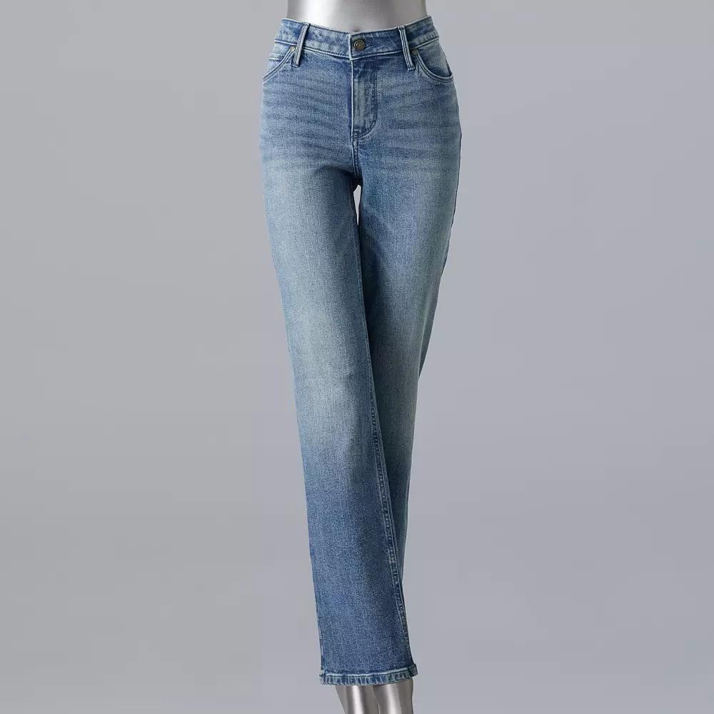 Women's Simply Vera Vera Wang Slim Straight Leg Jeans,  Product Image