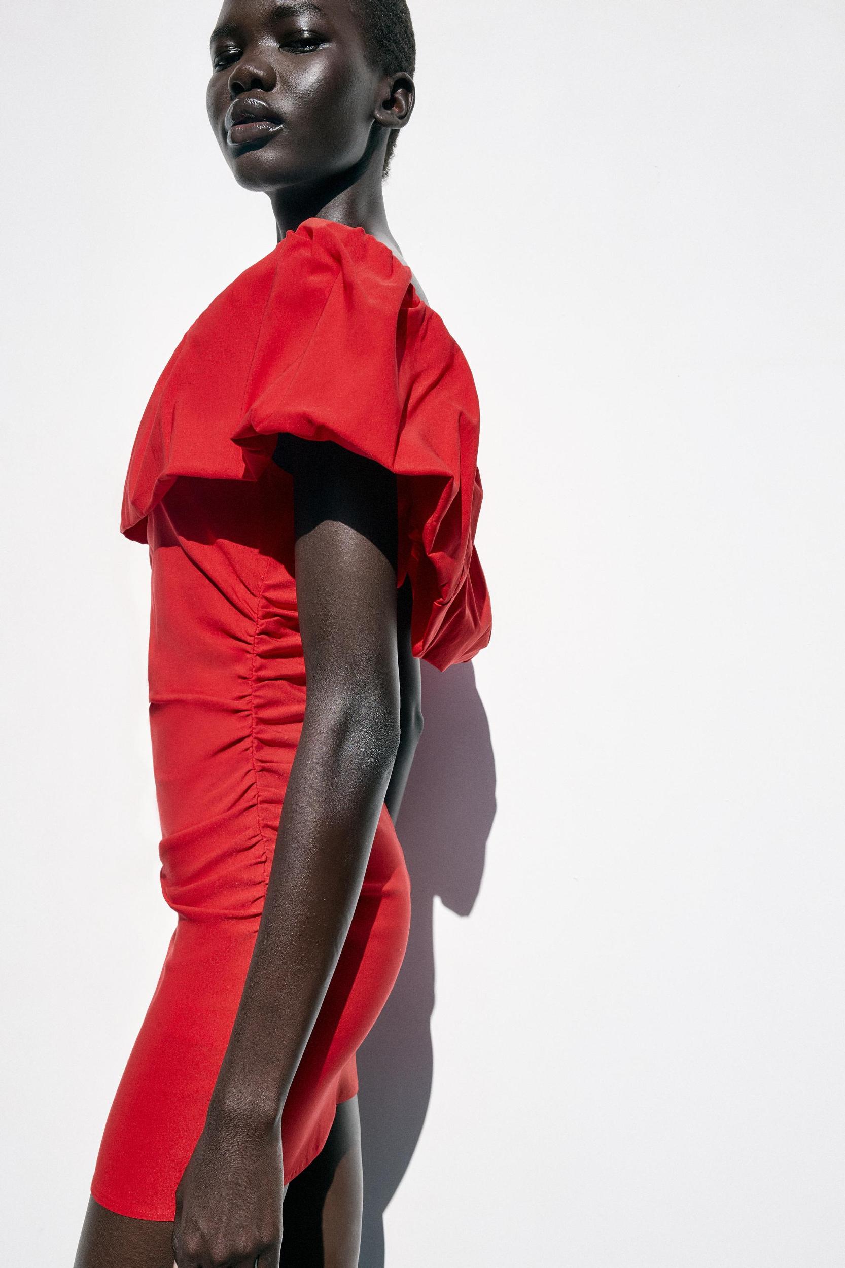 RUFFLE MINI DRESS Product Image