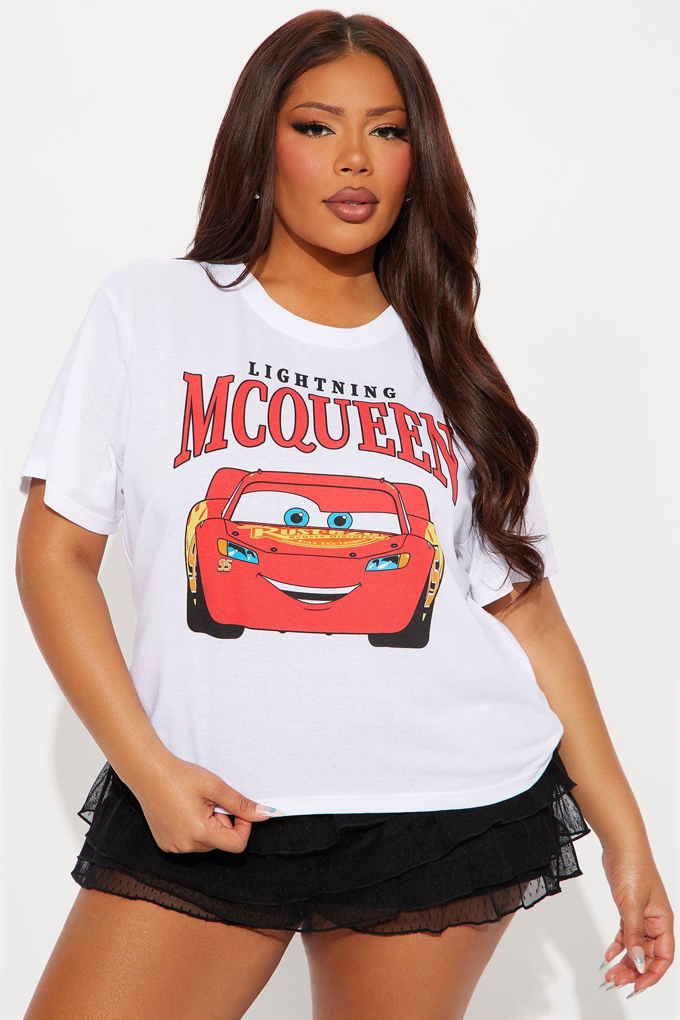 Cars Lightning Crew Neck Tee - White Product Image