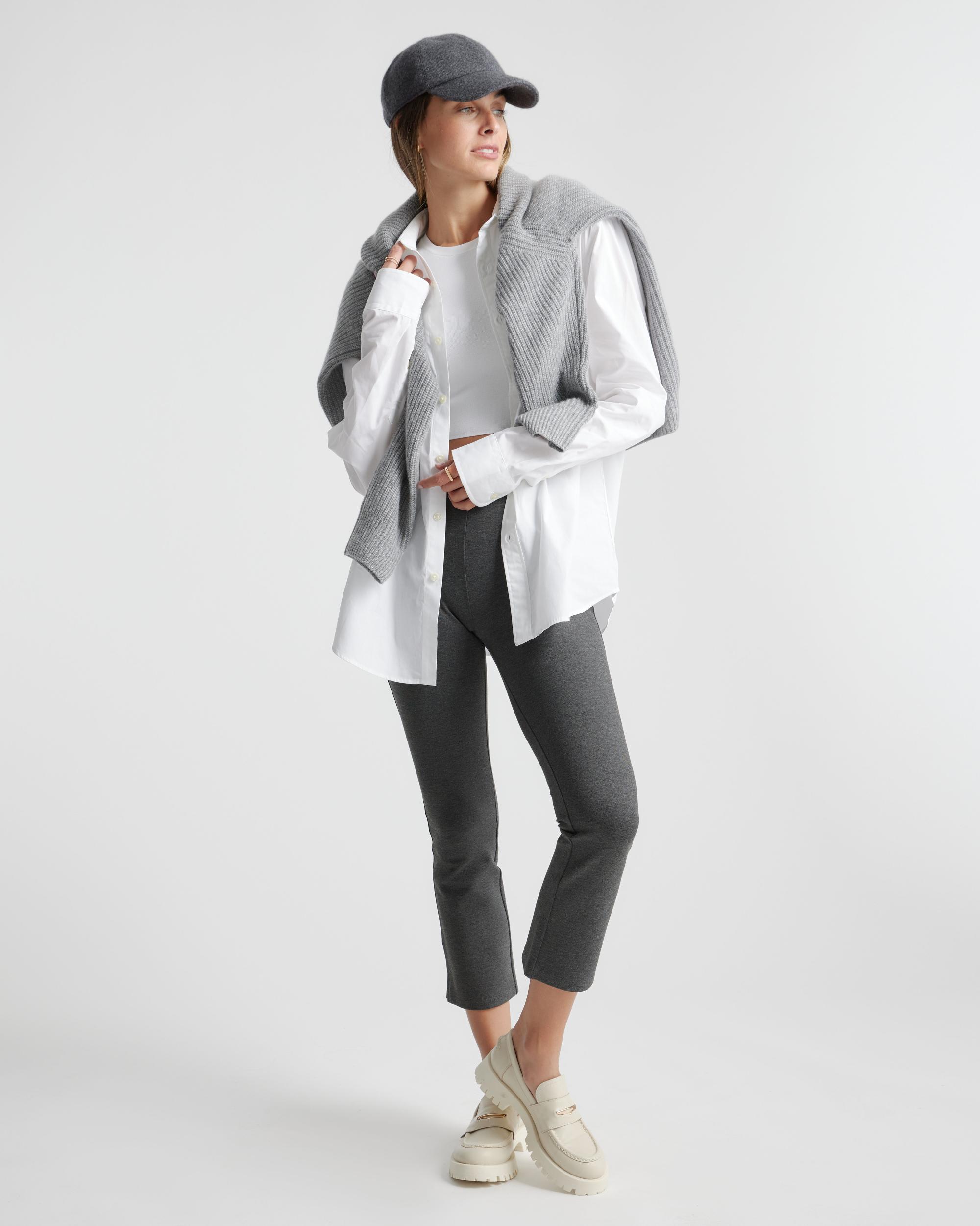 Quince | Women's Ultra-Stretch Ponte Kick Flare Pants Rayon Product Image