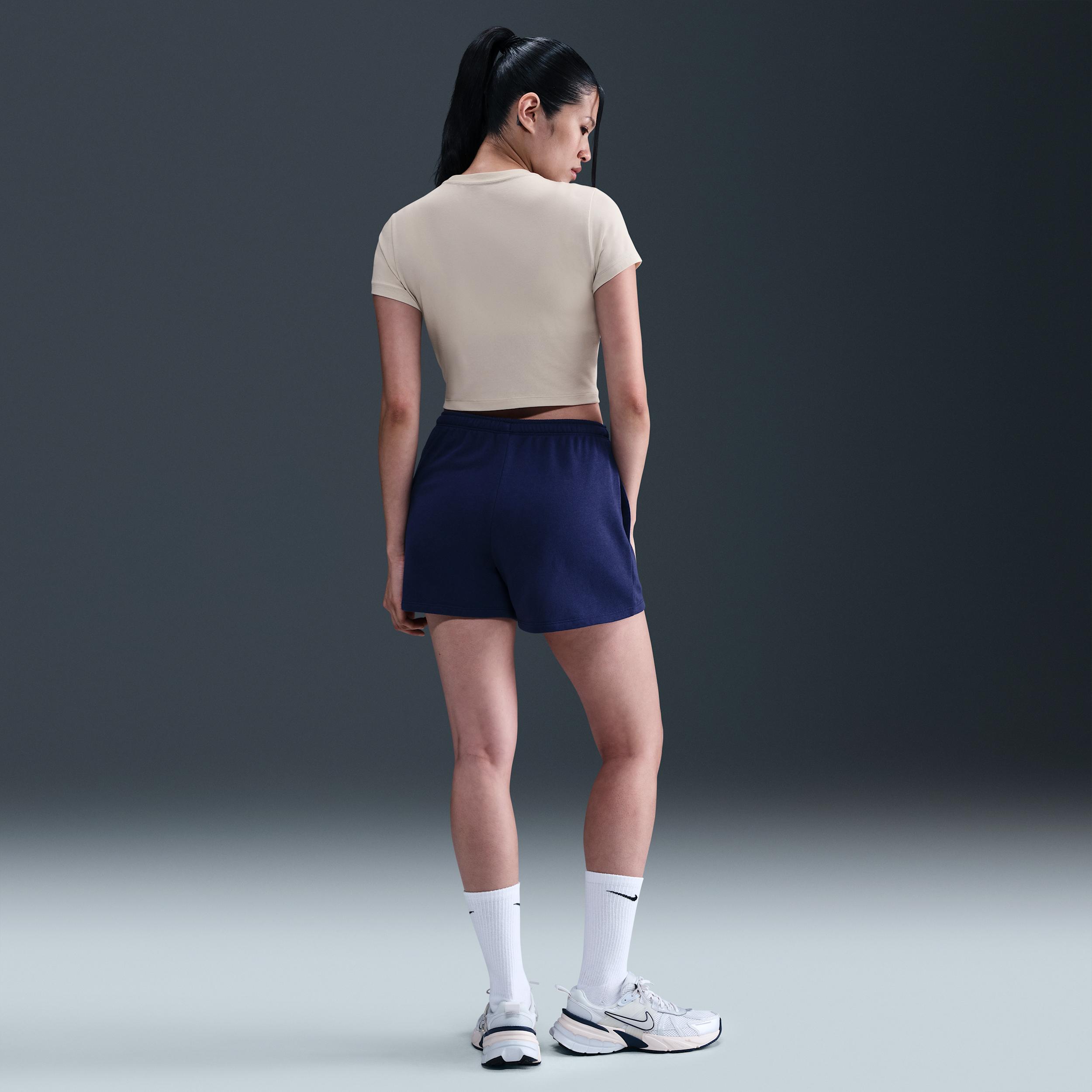 Womens Nike Sportswear Chill Knit Cropped T-Shirt | HF9538-072 Product Image