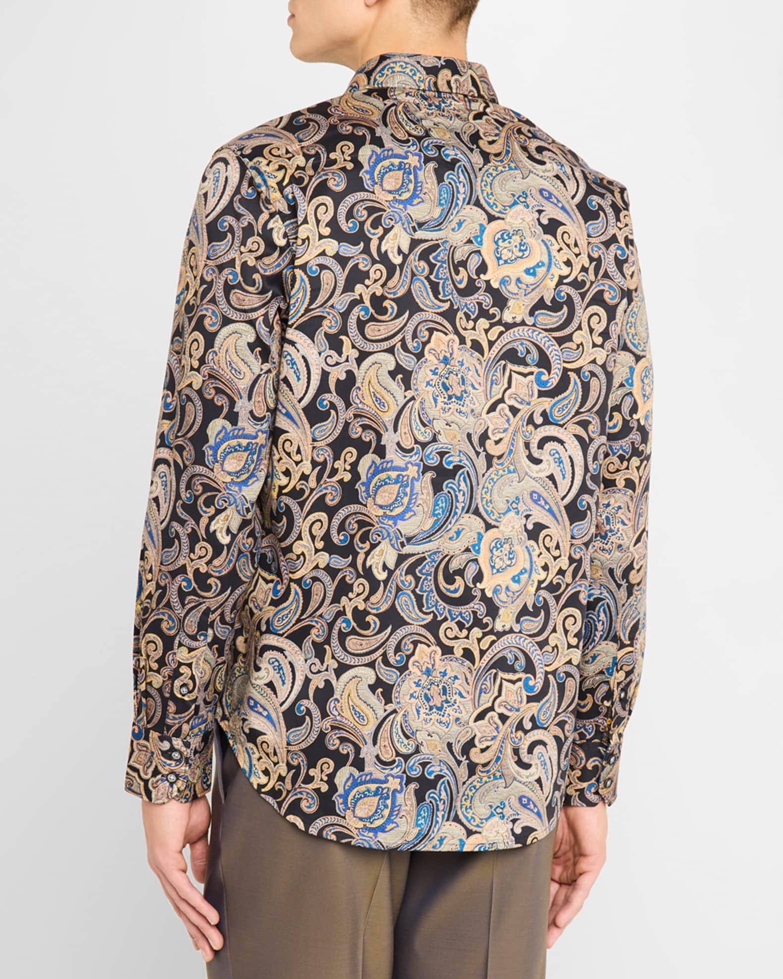 Mens Fitzgerald Satin Stretch Sport Shirt Product Image