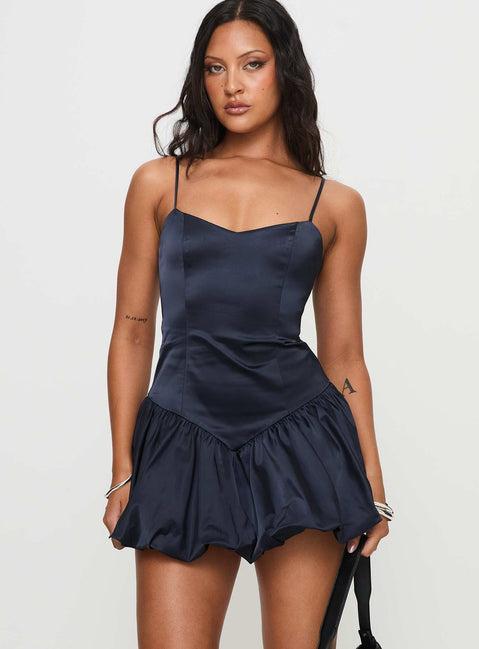 Dollhouse Mini Dress Navy Product Image