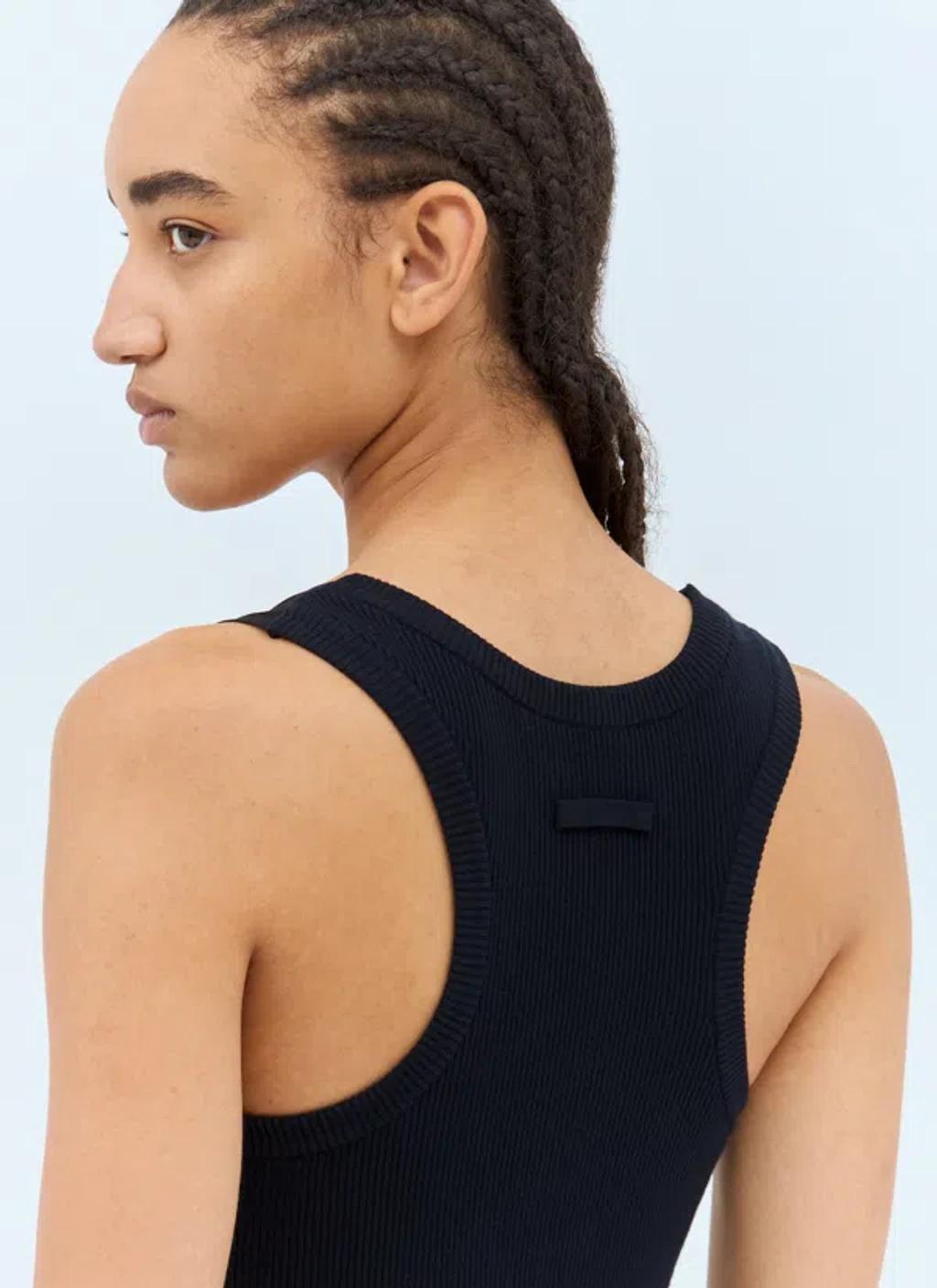 Black & Navy 'The Bi-Material Marinière' Maxi Dress Product Image