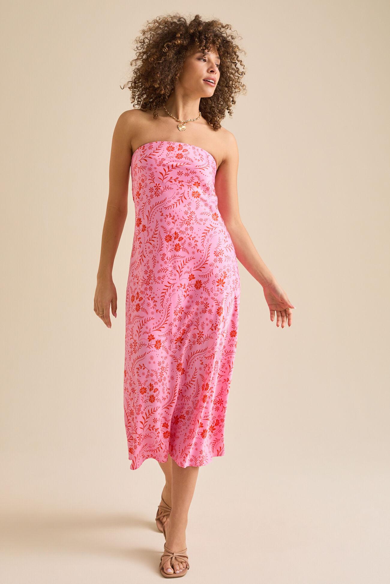 Harmony Floral Midi Dress Product Image
