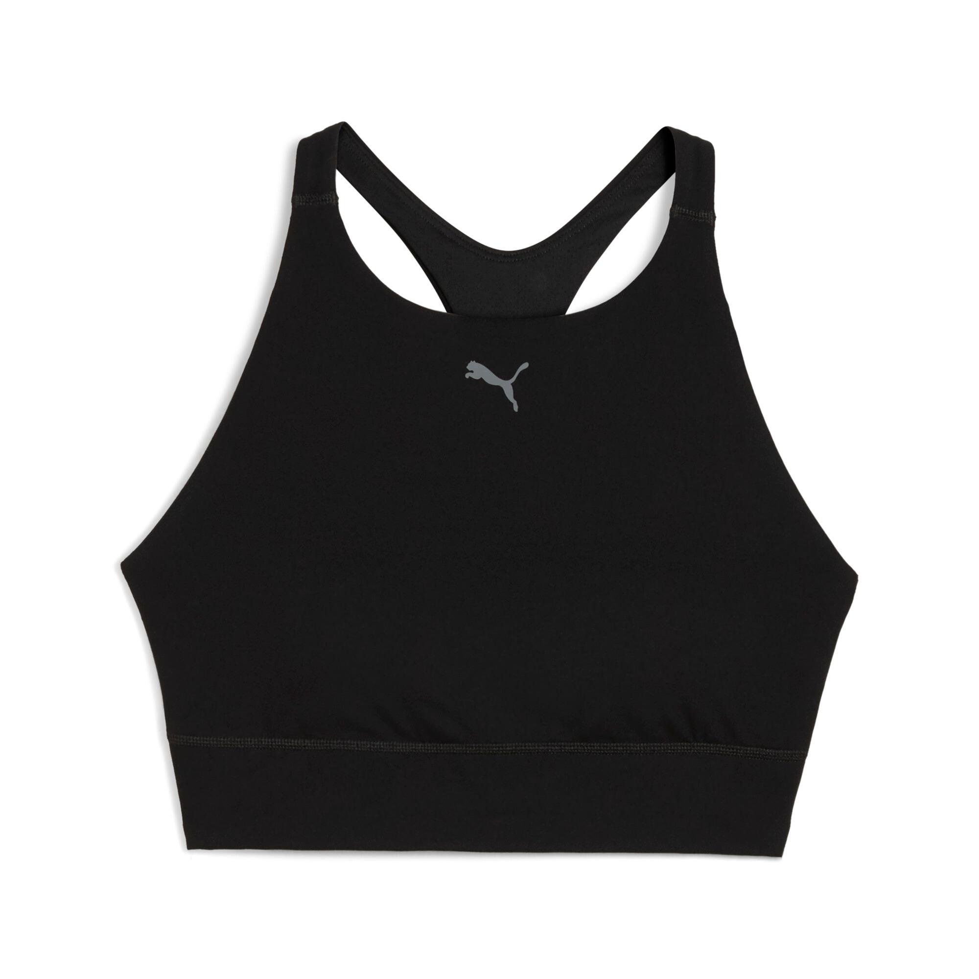 PUMA Shapeluxe High Neck Women's Moisture Wicking, Mid Impact Sports Bra Product Image