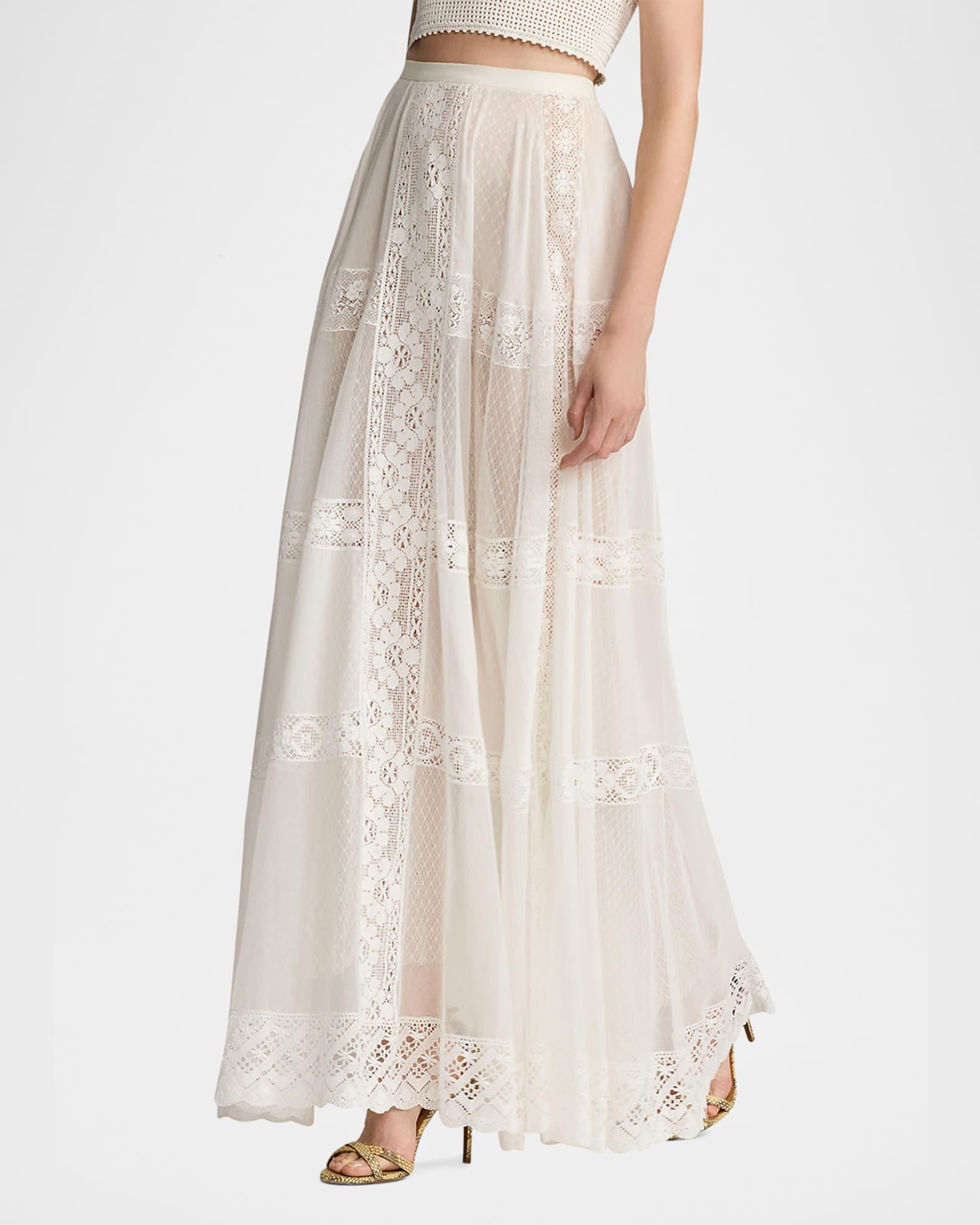 Malti Embroidered Voile Maxi Skirt Product Image