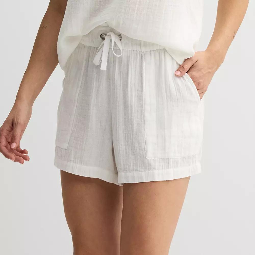 Women's Sonoma Goods For Life® Easy Shorts, Size: Small, Polar Beige Product Image