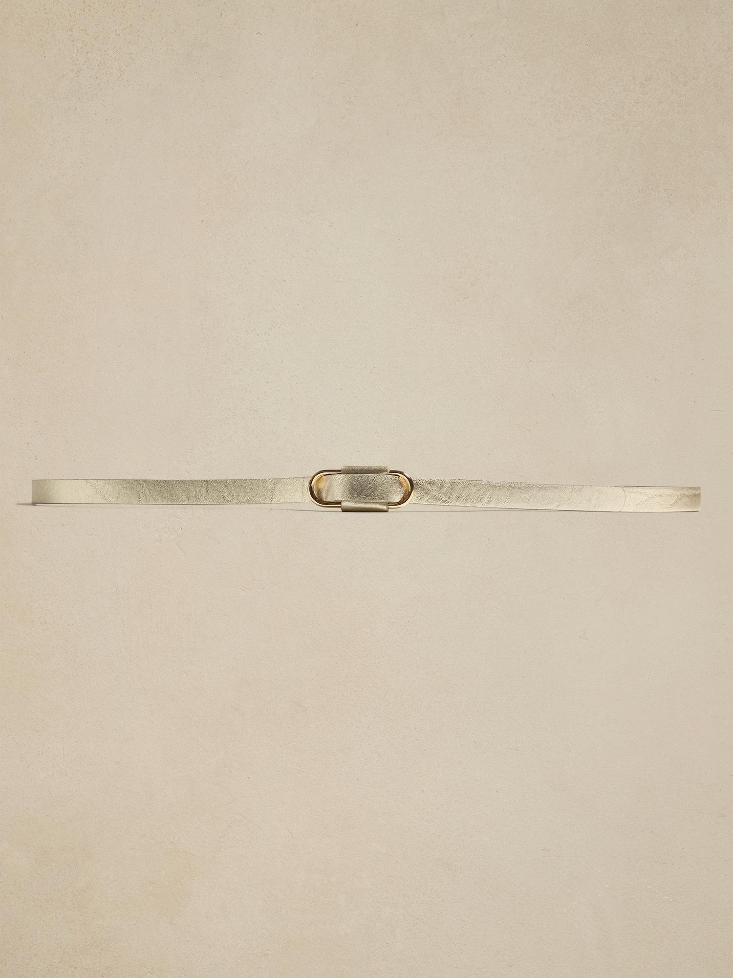 Leather Slider Buckle Belt Product Image