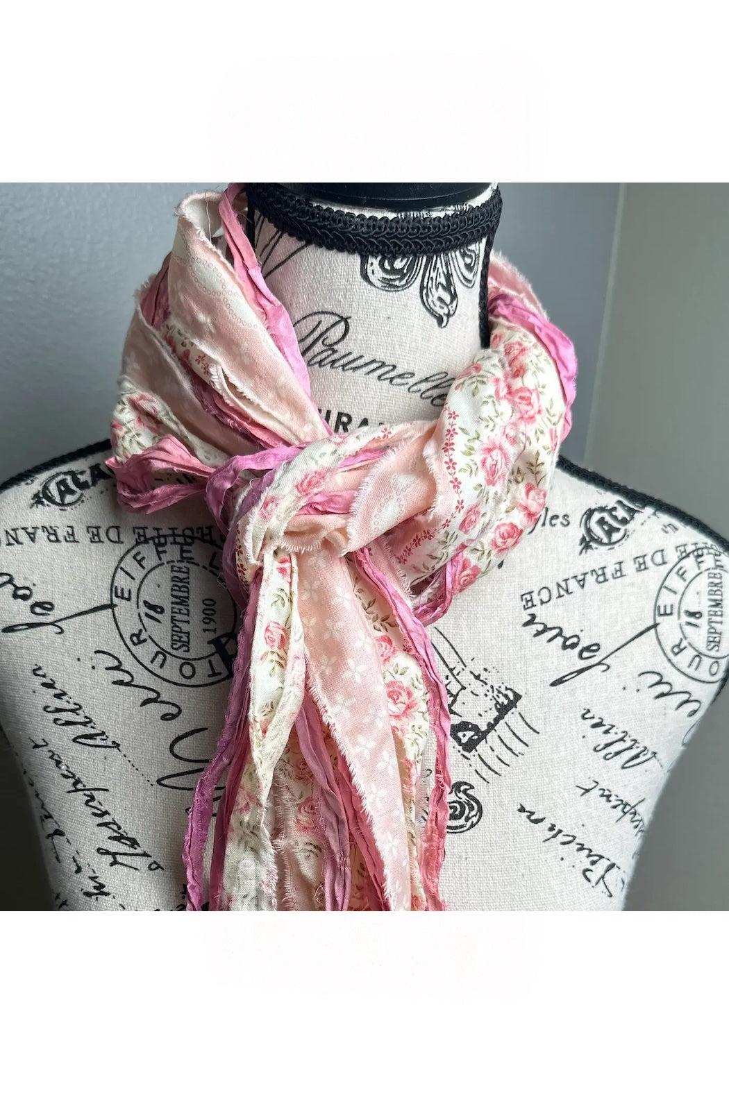 Vintage Rose Fringe Scarf Product Image