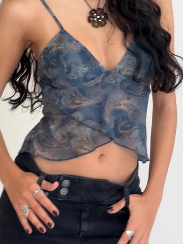 Bohemian Folk Style Cami Top Product Image