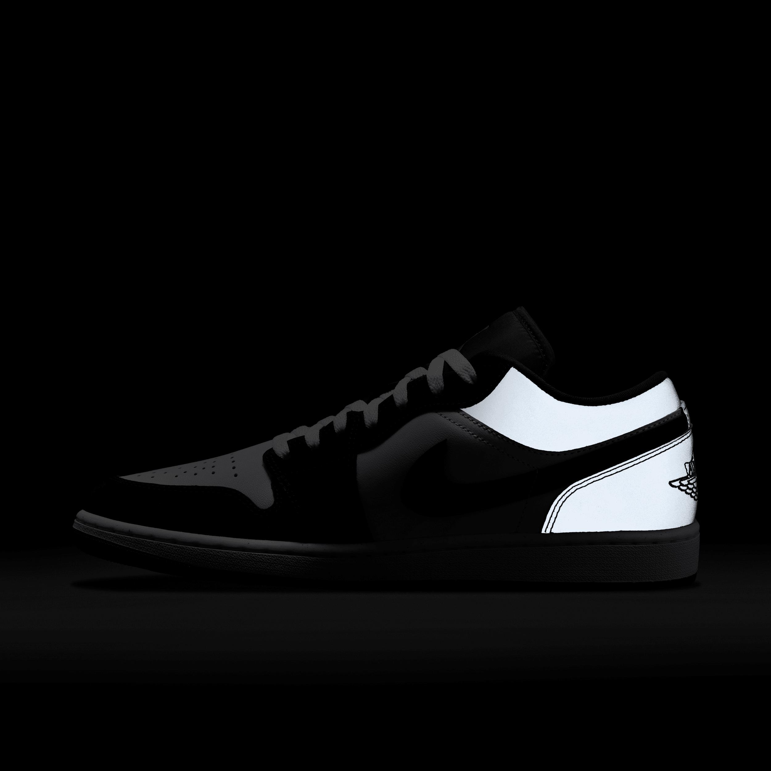 Jordan Mens Jordan Air Jordan 1 Low SE - Mens Shoes Fire Red/White/Matte Silver Product Image