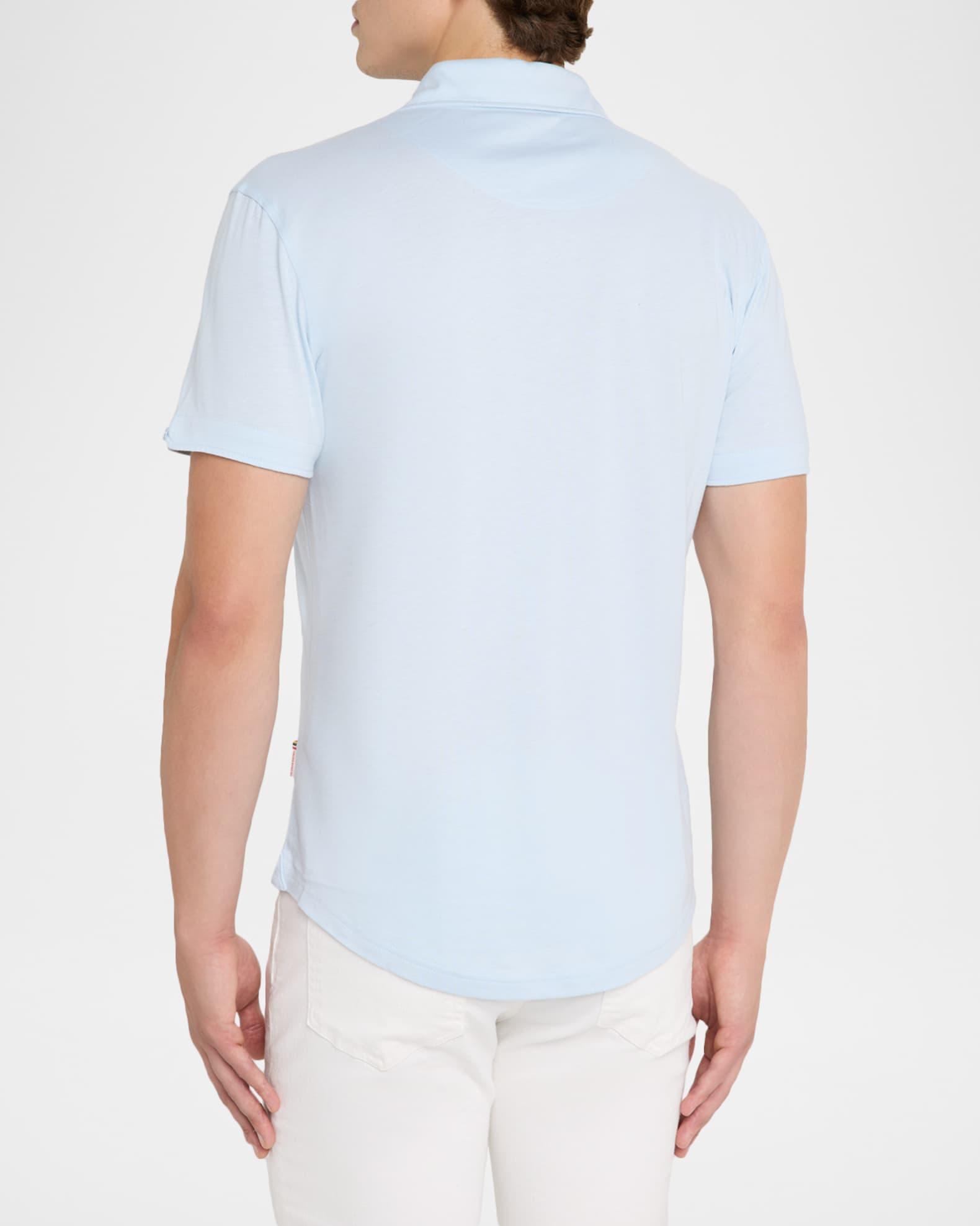 Men's Sebastian Tailored Fit Cotton and Silk Polo Shirt Product Image