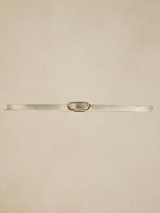 Leather Slider Buckle Belt Product Image