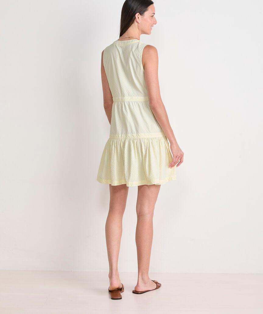 Harbor Seersucker Tiered Dress Product Image