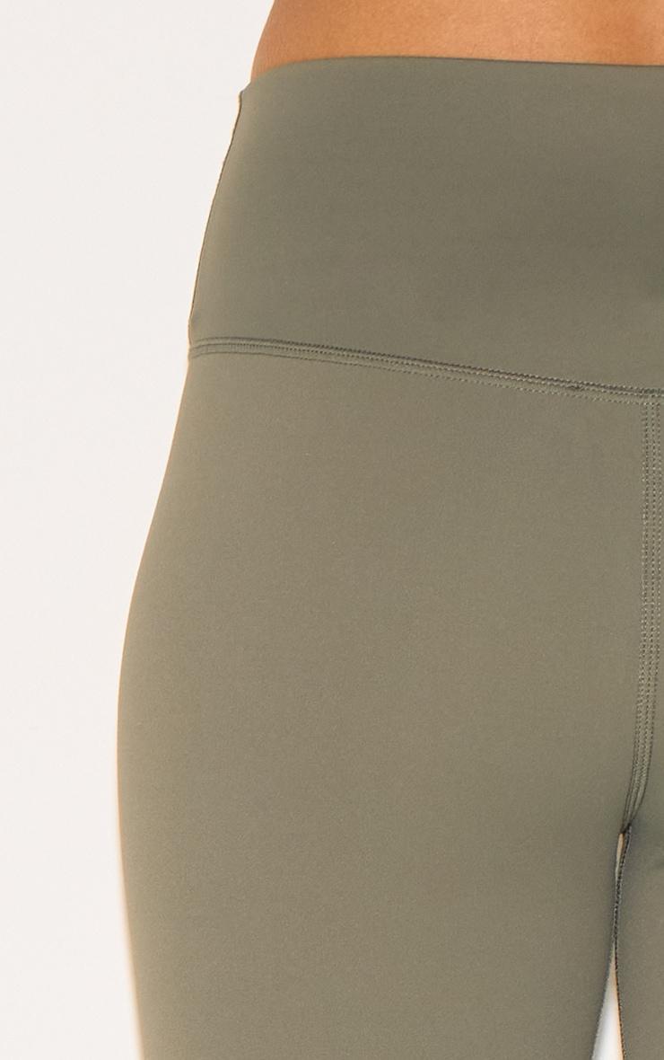 Olive Sculpt Cropped Gym Leggings Product Image