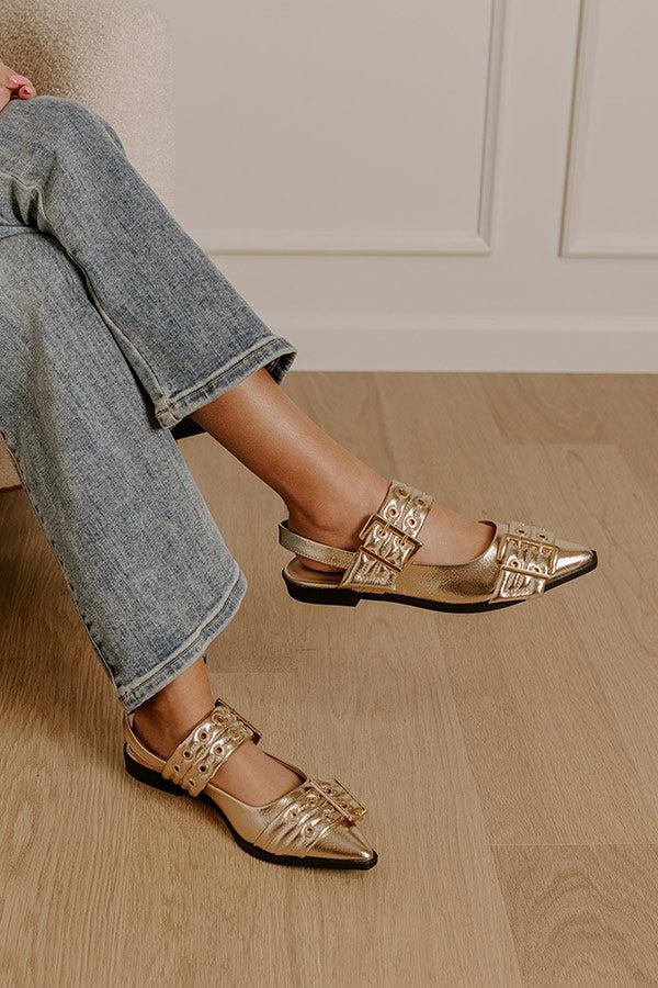 The Teagan Metallic Flats Product Image