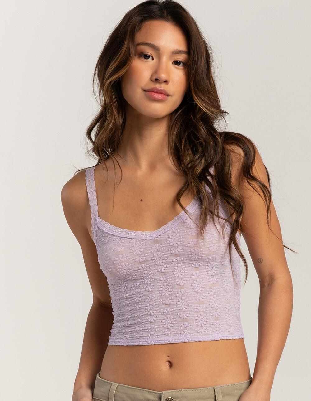 FULL TILT Womens Lace Cami - LAVENDAR Product Image