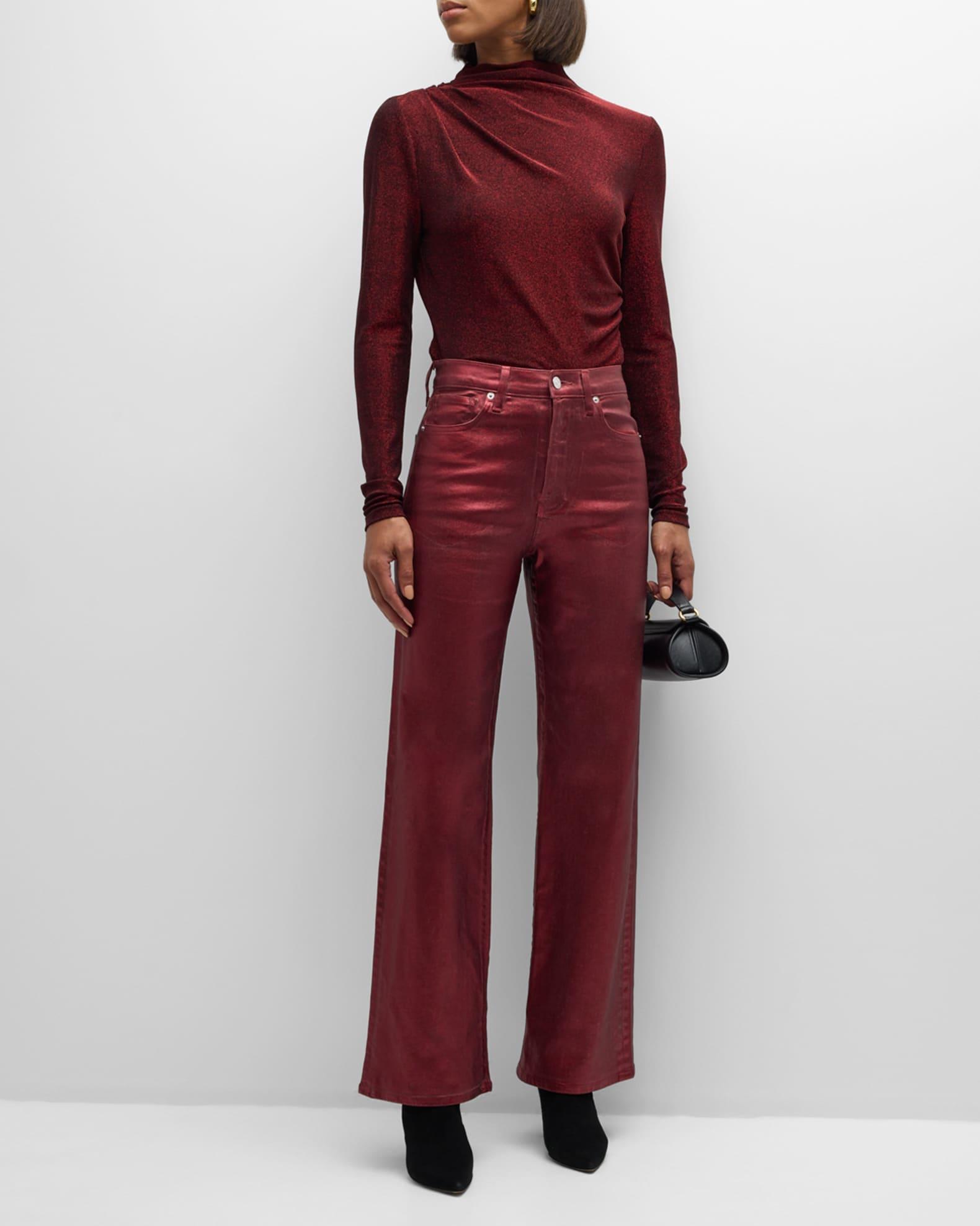 Crosbie Wide-Leg Coated Jeans Product Image