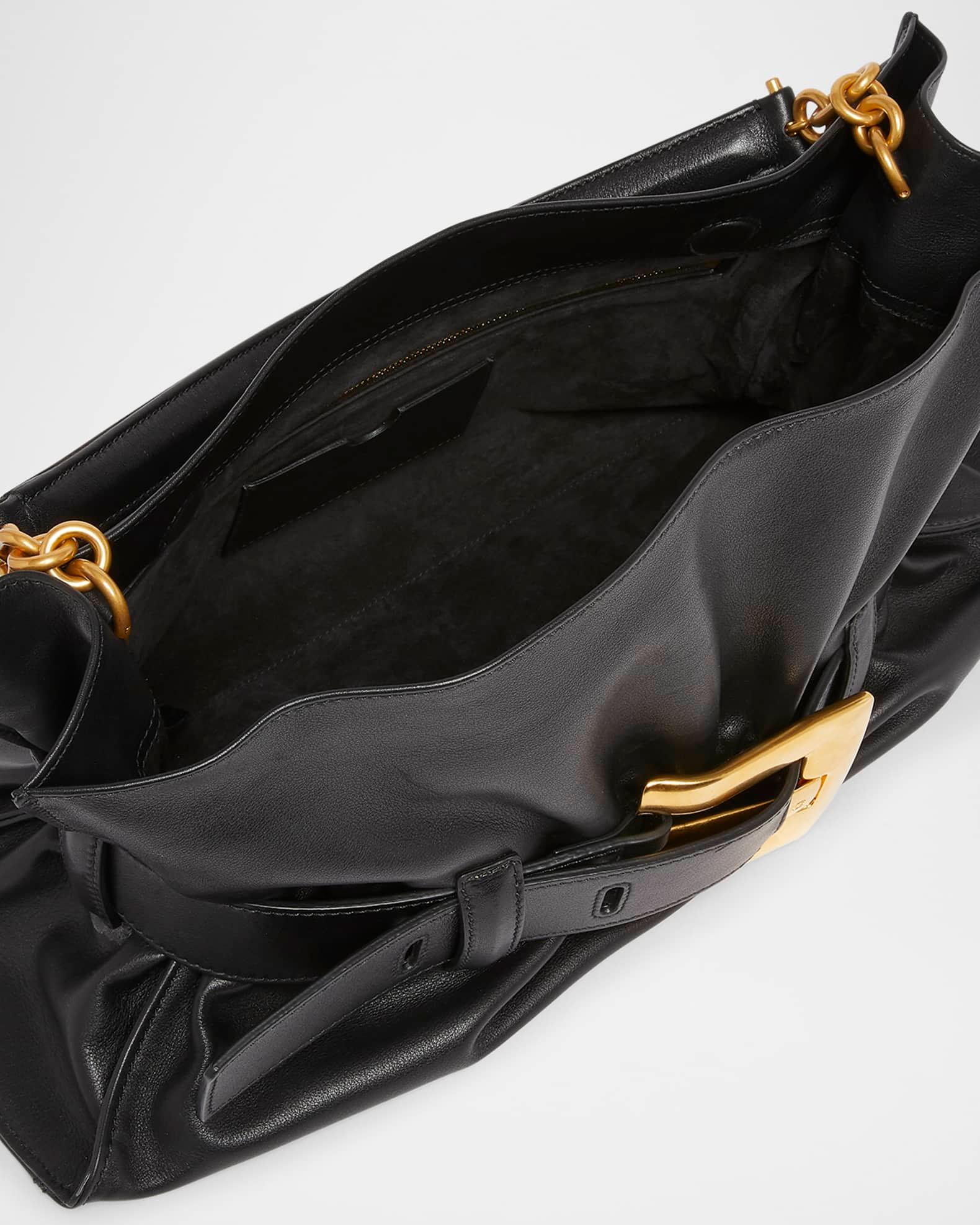 Anthem Medium Buckle Shoulder Bag in Calfskin  Product Image