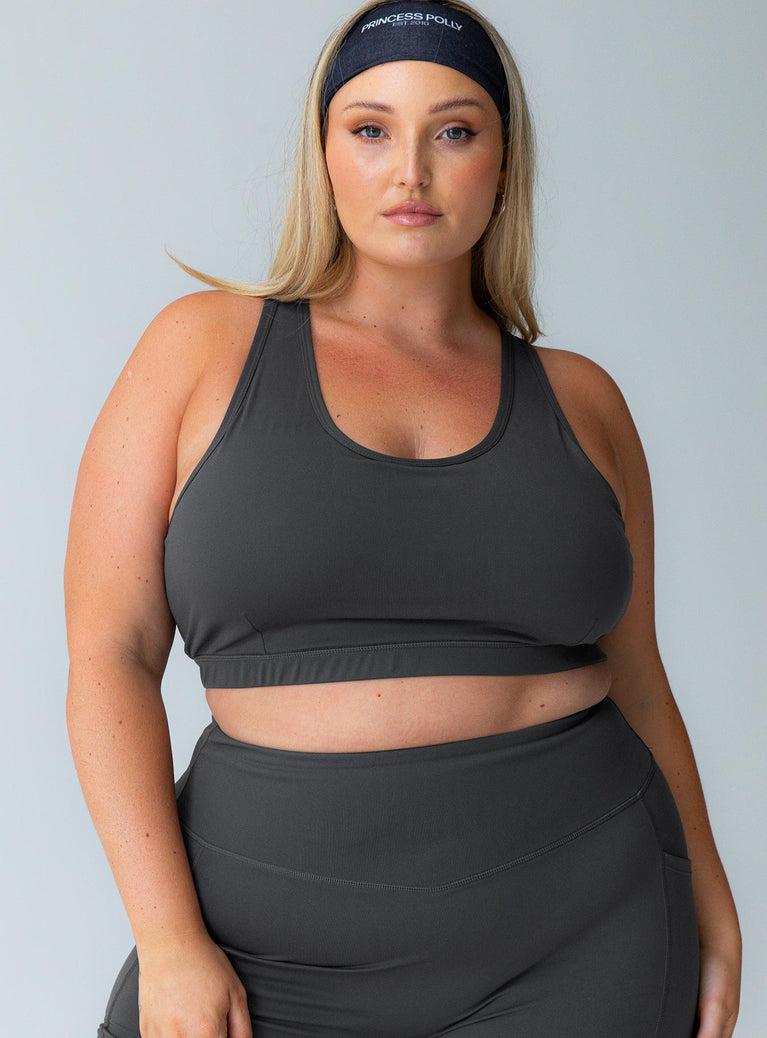 Energised Activewear Top Grey Curve Product Image