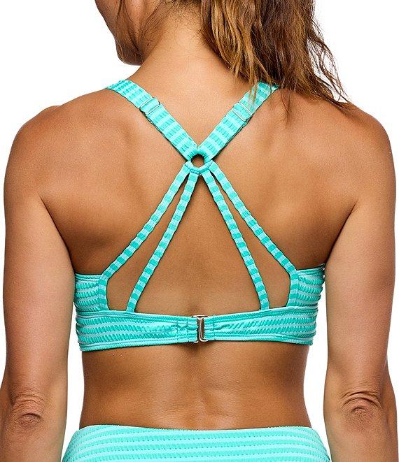 Next by Athena Coronado Stripe Harmony Rib Texture High Waist Swim Bottom Product Image