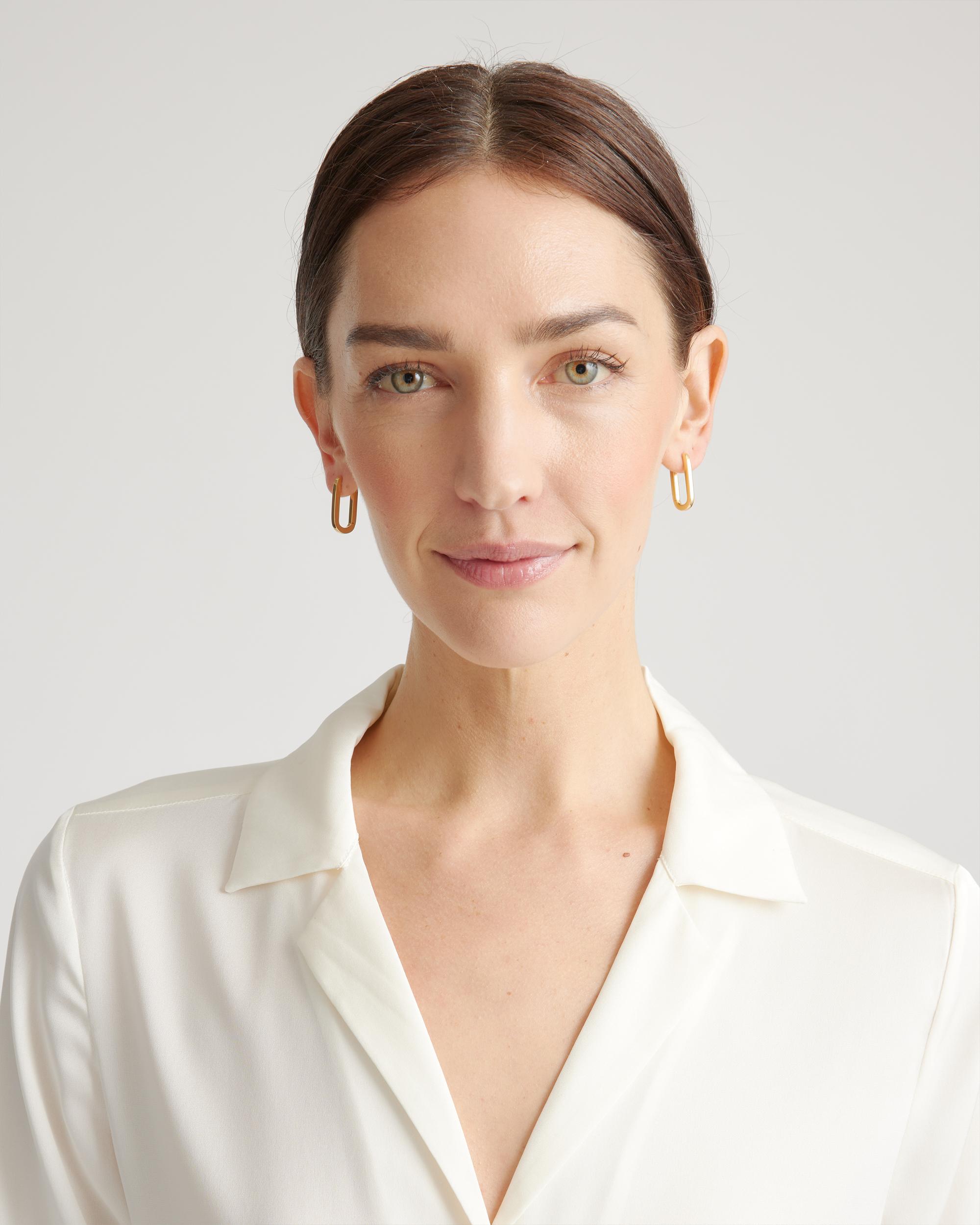 Quince | Women's U Hoop Earrings Product Image