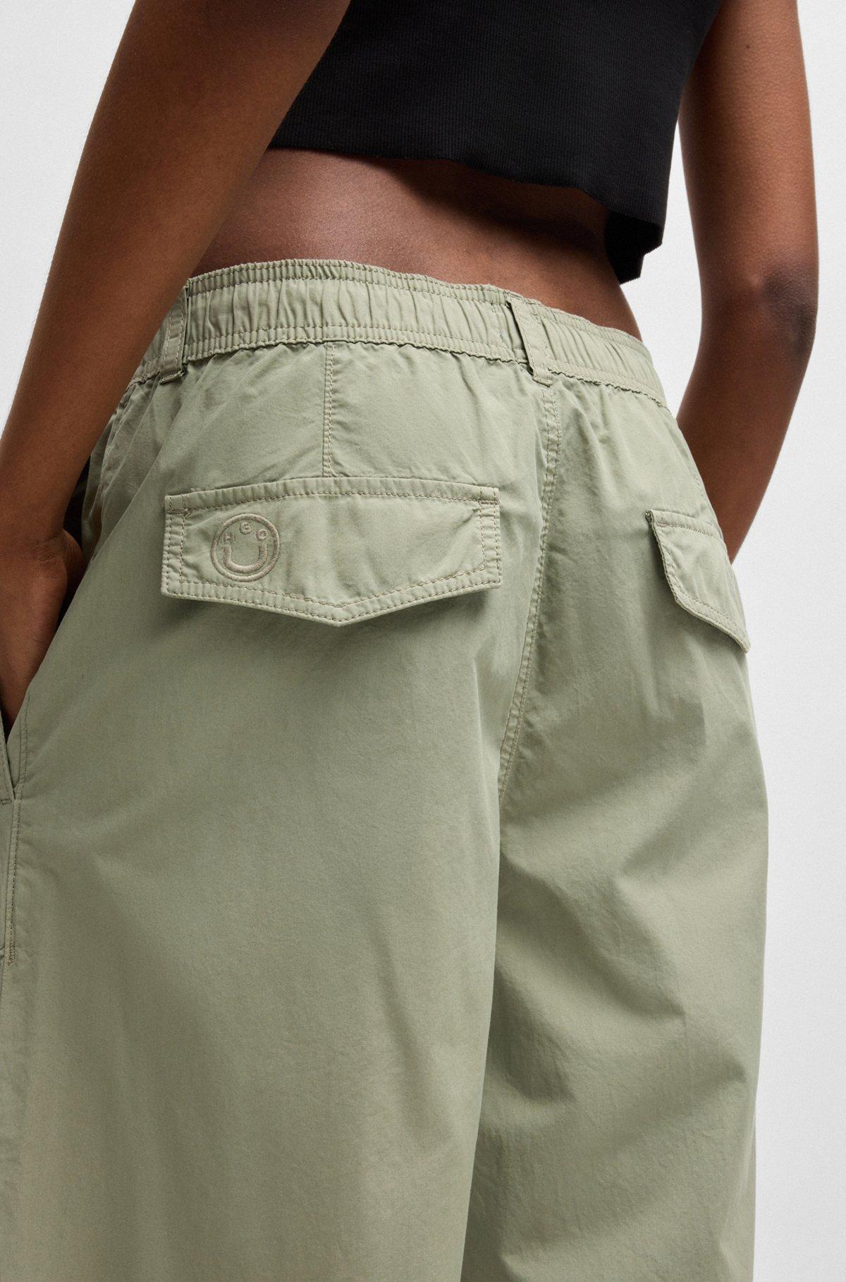 Relaxed-fit trousers in cotton canvas Product Image