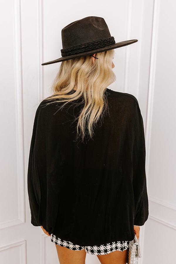 Upstate Getaway Top In Black Product Image