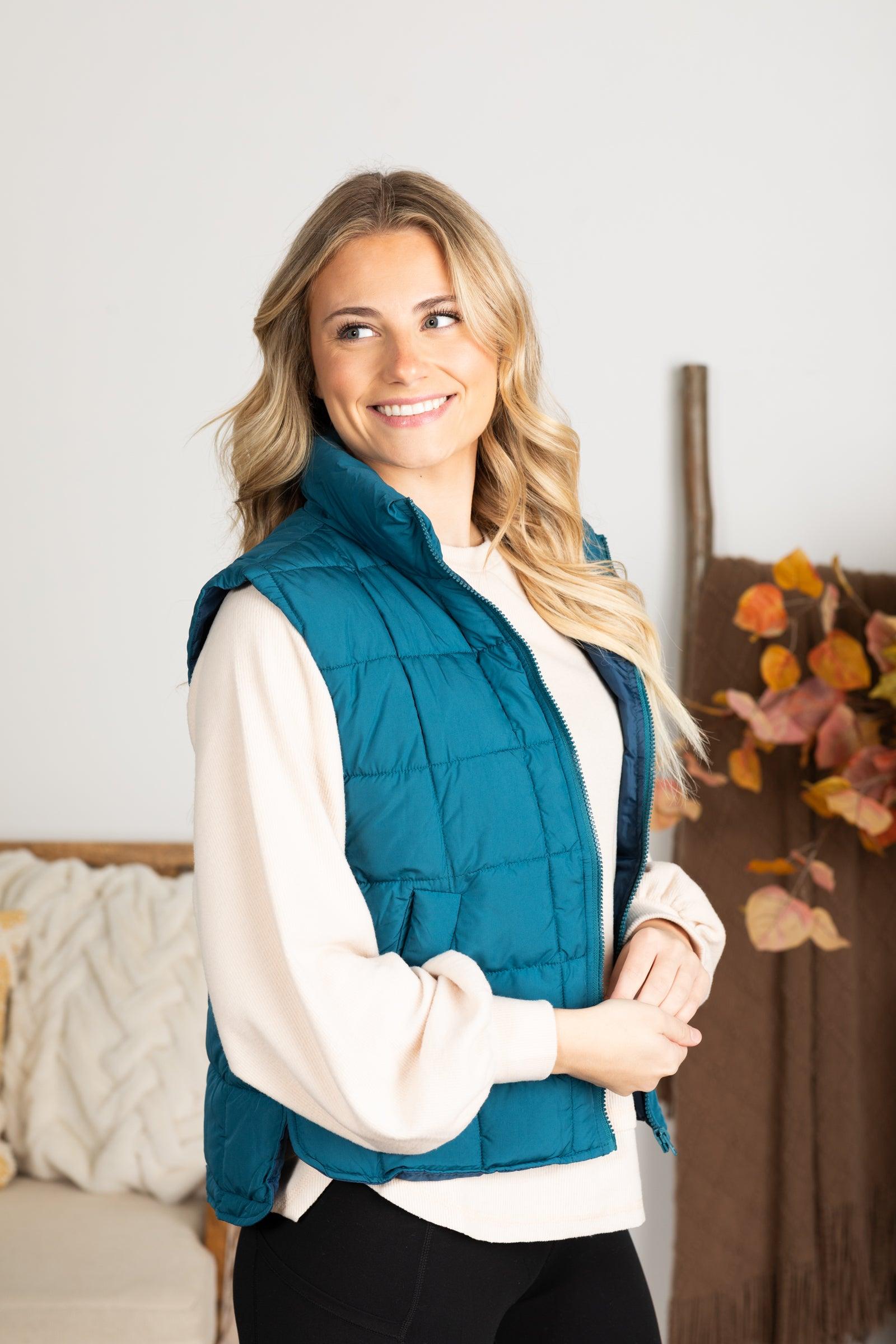 Solid Puffer Padded Vest Product Image