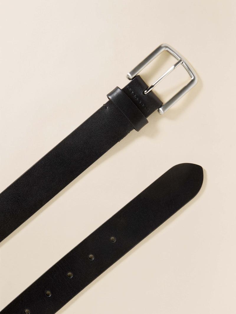 Men's Leather Belt - Black Product Image