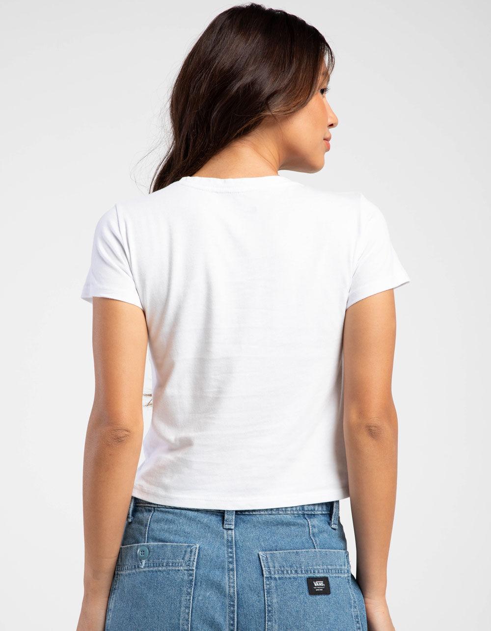 HURLEY Highland Tropics Womens Baby Tee - WHITE Product Image