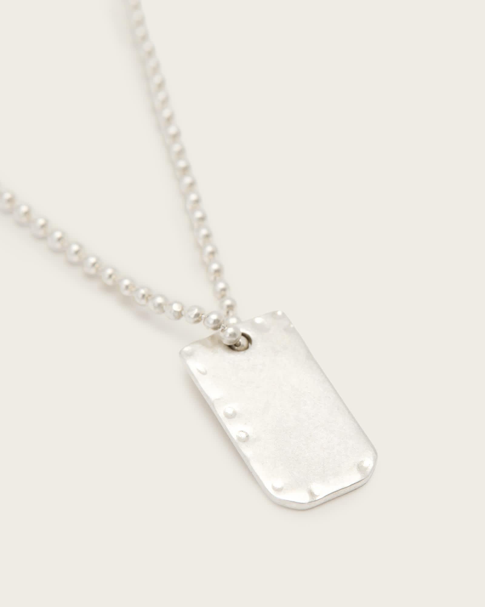 Lia Chunky Necklace WARM SILVER | ALLSAINTS US Product Image