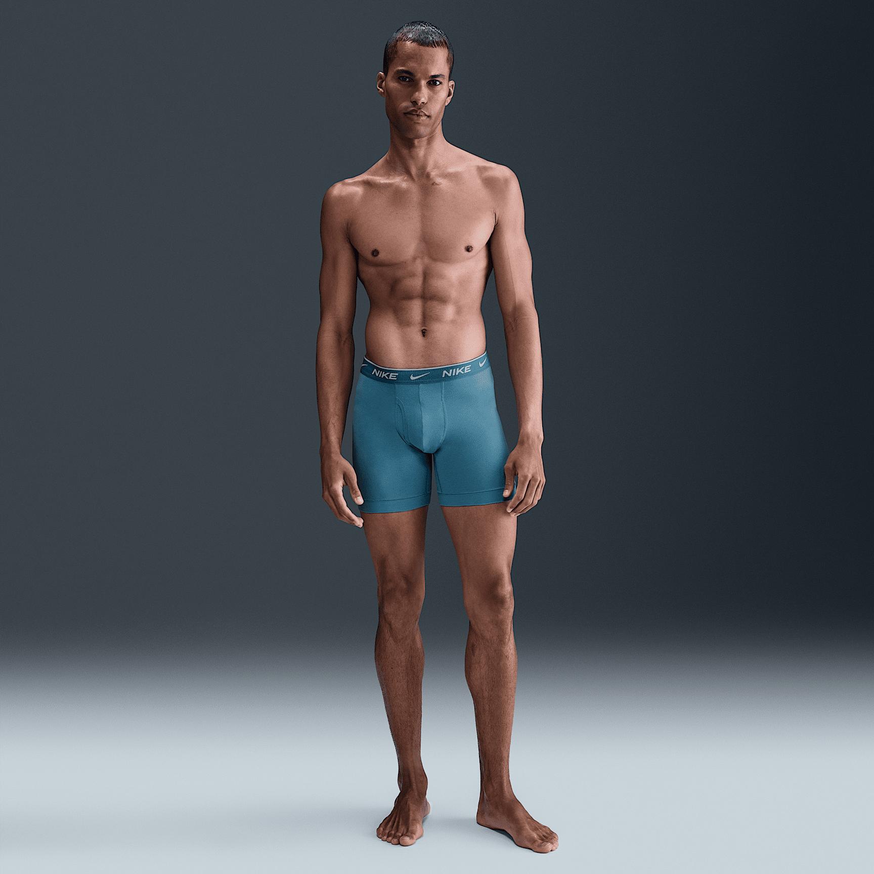 Nike Mens Dri-FIT Essential Cotton Stretch Boxer Briefs (3-Pack) | KE1167-468 Product Image