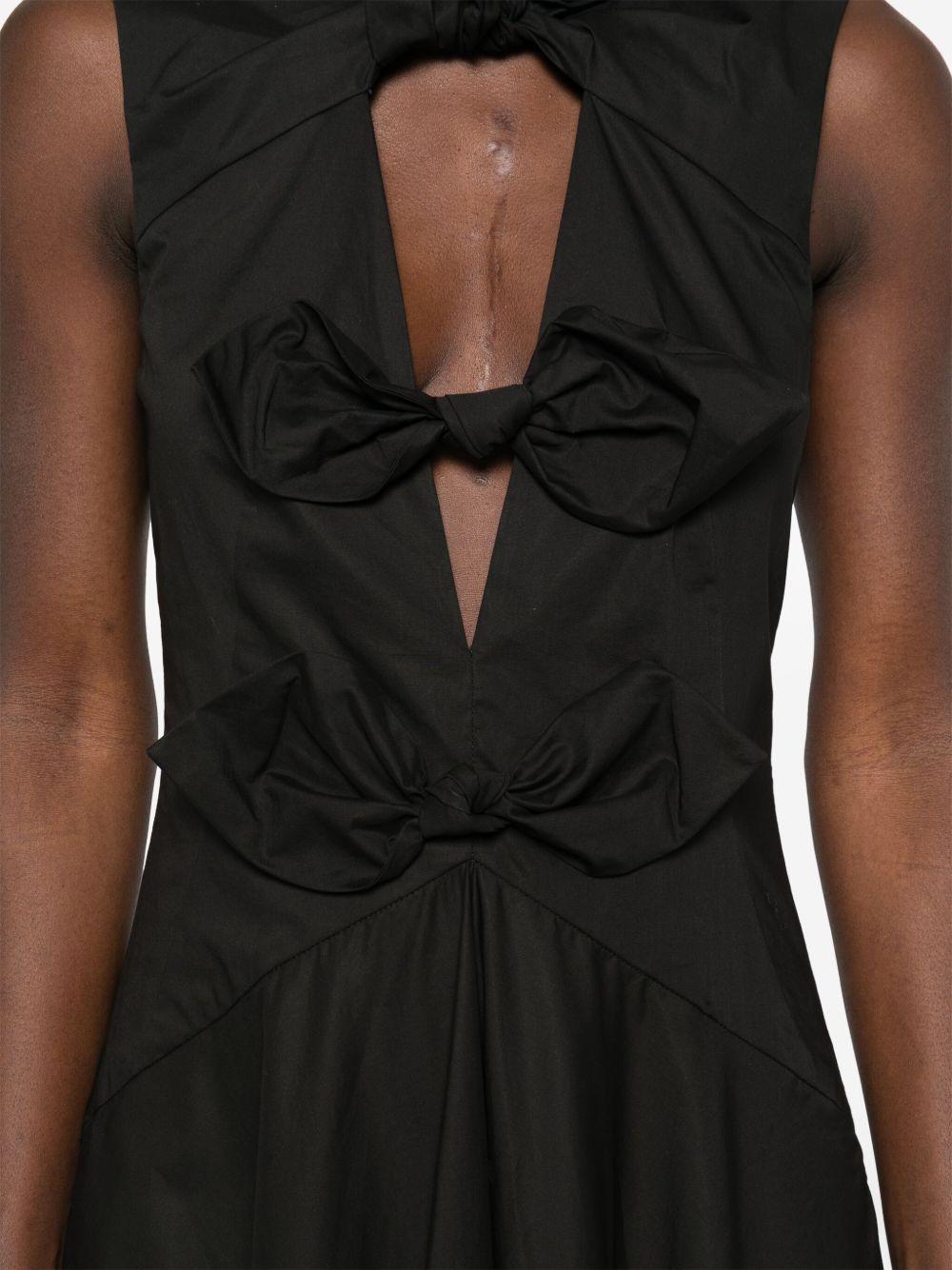 bow-detail midi dress Product Image