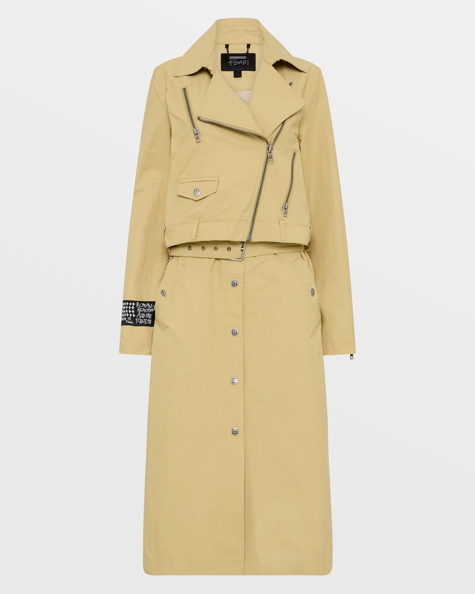 INCOGNITO BIKER/TRENCH KHAKI Female Product Image