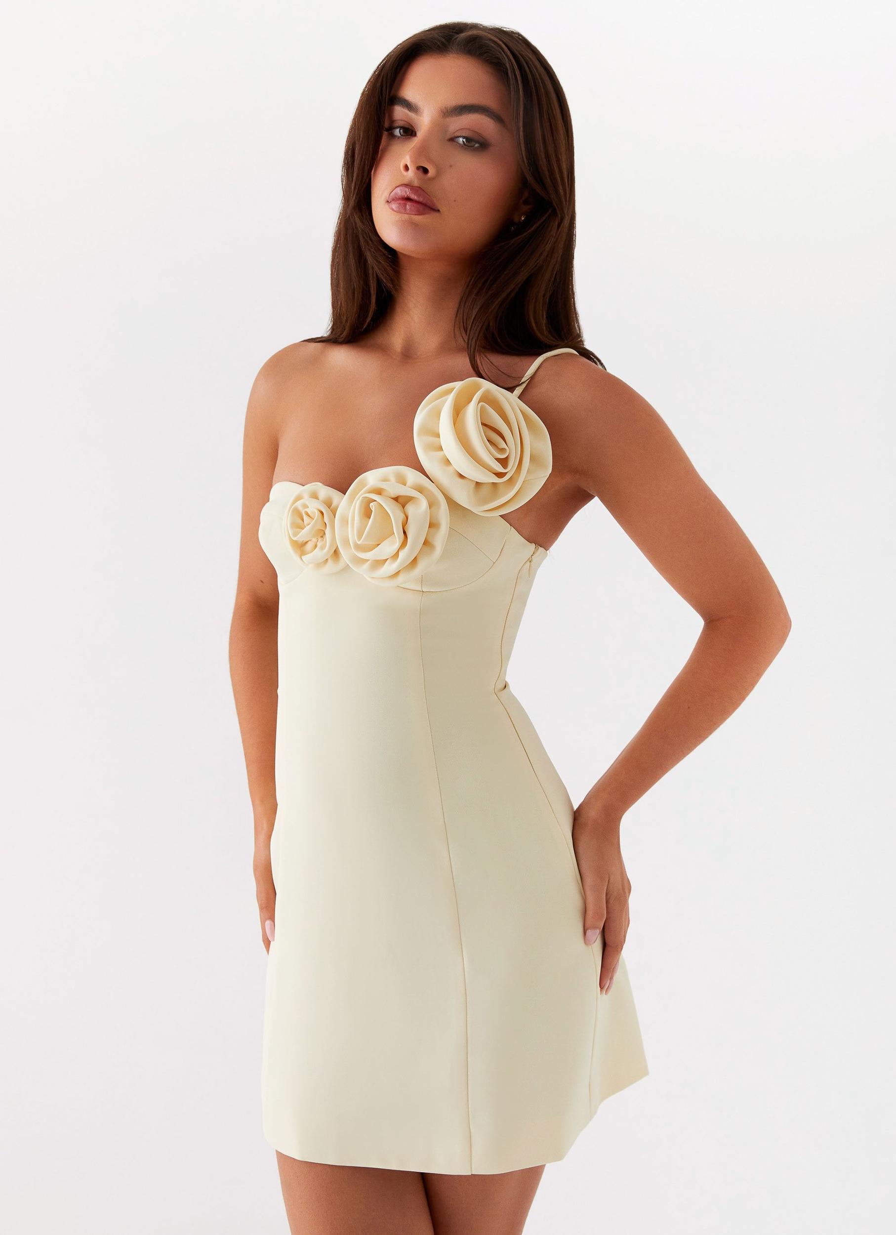 Sweetpea Mini Dress - Yellow Product Image