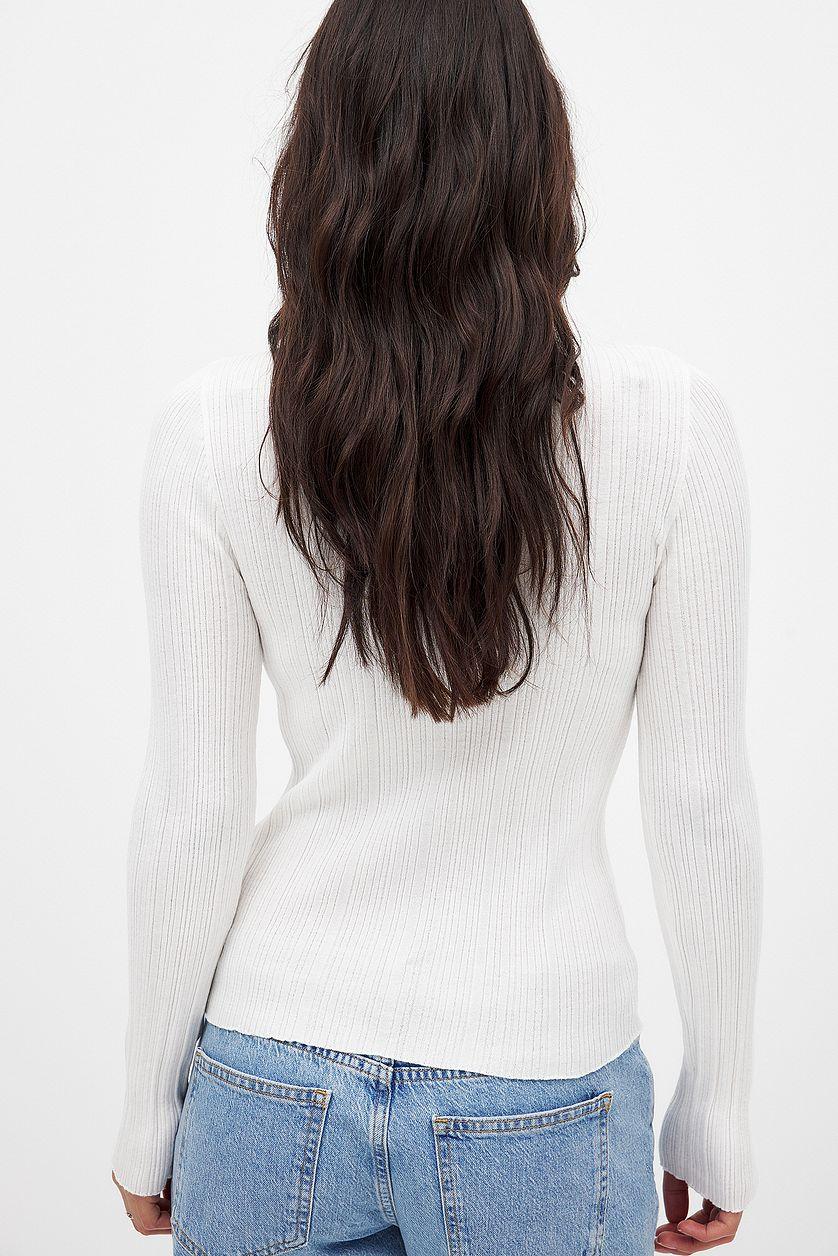 Knitted Button Detail Top Product Image